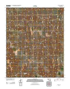 Madge Oklahoma Historical topographic map, 1:24000 scale, 7.5 X 7.5 Minute, Year 2012