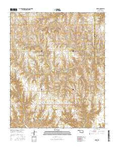 Madge Oklahoma Current topographic map, 1:24000 scale, 7.5 X 7.5 Minute, Year 2016