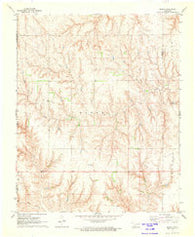 Madge Oklahoma Historical topographic map, 1:24000 scale, 7.5 X 7.5 Minute, Year 1971
