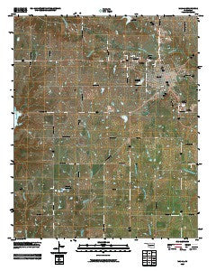 Madill Oklahoma Historical topographic map, 1:24000 scale, 7.5 X 7.5 Minute, Year 2009