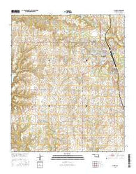 Madill Oklahoma Current topographic map, 1:24000 scale, 7.5 X 7.5 Minute, Year 2016