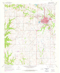 Madill Oklahoma Historical topographic map, 1:24000 scale, 7.5 X 7.5 Minute, Year 1963