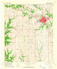 Madill Oklahoma Historical topographic map, 1:24000 scale, 7.5 X 7.5 Minute, Year 1963
