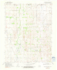 Manchester NW Oklahoma Historical topographic map, 1:24000 scale, 7.5 X 7.5 Minute, Year 1969