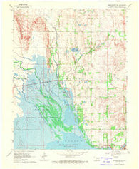 Manchester SW Oklahoma Historical topographic map, 1:24000 scale, 7.5 X 7.5 Minute, Year 1969
