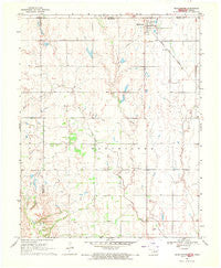 Manchester Oklahoma Historical topographic map, 1:24000 scale, 7.5 X 7.5 Minute, Year 1969