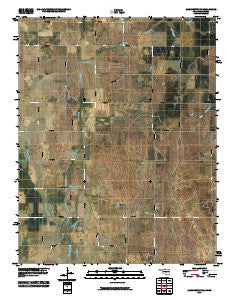 Manchester NW Oklahoma Historical topographic map, 1:24000 scale, 7.5 X 7.5 Minute, Year 2010