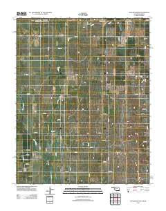 Manchester NW Oklahoma Historical topographic map, 1:24000 scale, 7.5 X 7.5 Minute, Year 2012