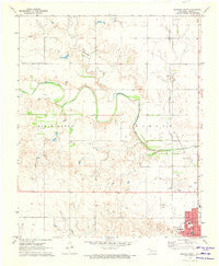 Mangum North Oklahoma Historical topographic map, 1:24000 scale, 7.5 X 7.5 Minute, Year 1971