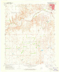 Mangum South Oklahoma Historical topographic map, 1:24000 scale, 7.5 X 7.5 Minute, Year 1971