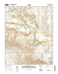 Mangum North Oklahoma Current topographic map, 1:24000 scale, 7.5 X 7.5 Minute, Year 2016