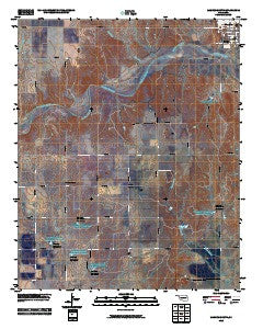 Mangum South Oklahoma Historical topographic map, 1:24000 scale, 7.5 X 7.5 Minute, Year 2010