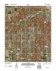 Mangum South Oklahoma Historical topographic map, 1:24000 scale, 7.5 X 7.5 Minute, Year 2012