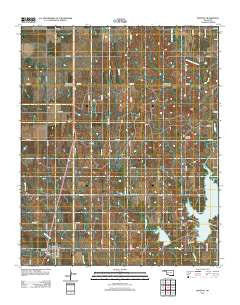 Manitou Oklahoma Historical topographic map, 1:24000 scale, 7.5 X 7.5 Minute, Year 2012