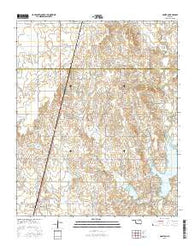 Manitou Oklahoma Current topographic map, 1:24000 scale, 7.5 X 7.5 Minute, Year 2016