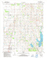 Manitou Oklahoma Historical topographic map, 1:24000 scale, 7.5 X 7.5 Minute, Year 1991