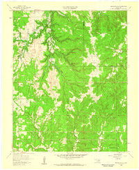 Mannford SE Oklahoma Historical topographic map, 1:24000 scale, 7.5 X 7.5 Minute, Year 1958