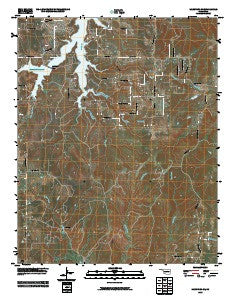 Mannford SE Oklahoma Historical topographic map, 1:24000 scale, 7.5 X 7.5 Minute, Year 2010