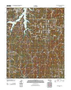 Mannford SE Oklahoma Historical topographic map, 1:24000 scale, 7.5 X 7.5 Minute, Year 2012