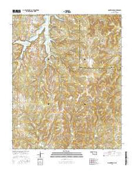 Mannford SE Oklahoma Current topographic map, 1:24000 scale, 7.5 X 7.5 Minute, Year 2016