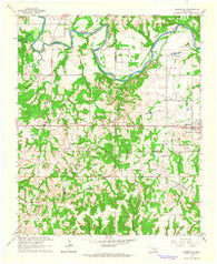 Mannsville Oklahoma Historical topographic map, 1:24000 scale, 7.5 X 7.5 Minute, Year 1963