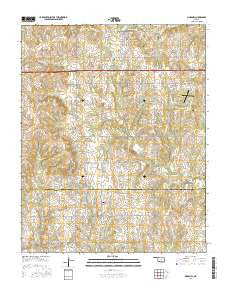 Maramec Oklahoma Current topographic map, 1:24000 scale, 7.5 X 7.5 Minute, Year 2016