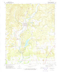 Marble City Oklahoma Historical topographic map, 1:24000 scale, 7.5 X 7.5 Minute, Year 1972