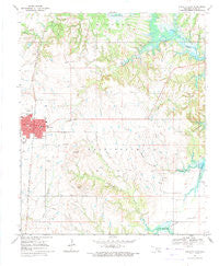 Marietta East Oklahoma Historical topographic map, 1:24000 scale, 7.5 X 7.5 Minute, Year 1967