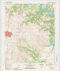 Marietta East Oklahoma Historical topographic map, 1:24000 scale, 7.5 X 7.5 Minute, Year 1967
