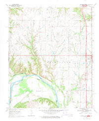 Marietta West Oklahoma Historical topographic map, 1:24000 scale, 7.5 X 7.5 Minute, Year 1968