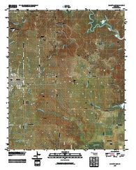 Marietta East Oklahoma Historical topographic map, 1:24000 scale, 7.5 X 7.5 Minute, Year 2009