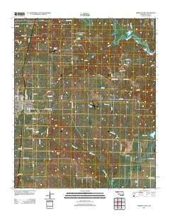 Marietta East Oklahoma Historical topographic map, 1:24000 scale, 7.5 X 7.5 Minute, Year 2012