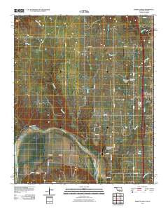 Marietta West Oklahoma Historical topographic map, 1:24000 scale, 7.5 X 7.5 Minute, Year 2010