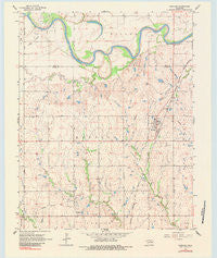 Marland Oklahoma Historical topographic map, 1:24000 scale, 7.5 X 7.5 Minute, Year 1968
