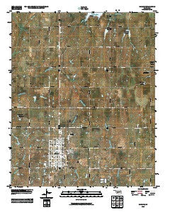 Marlow Oklahoma Historical topographic map, 1:24000 scale, 7.5 X 7.5 Minute, Year 2010