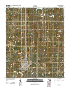 Marlow Oklahoma Historical topographic map, 1:24000 scale, 7.5 X 7.5 Minute, Year 2012