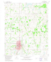 Marlow Oklahoma Historical topographic map, 1:24000 scale, 7.5 X 7.5 Minute, Year 1981