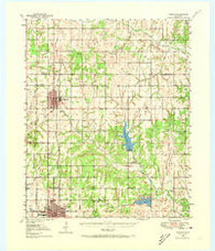 Marlow Oklahoma Historical topographic map, 1:62500 scale, 15 X 15 Minute, Year 1950