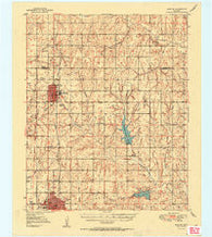 Marlow Oklahoma Historical topographic map, 1:62500 scale, 15 X 15 Minute, Year 1951