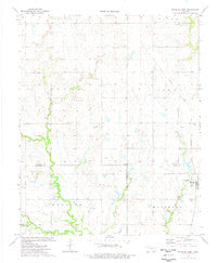 Marshall West Oklahoma Historical topographic map, 1:24000 scale, 7.5 X 7.5 Minute, Year 1974
