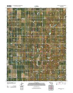 Marshall East Oklahoma Historical topographic map, 1:24000 scale, 7.5 X 7.5 Minute, Year 2012