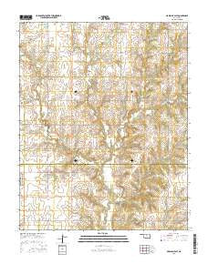 Marshall East Oklahoma Current topographic map, 1:24000 scale, 7.5 X 7.5 Minute, Year 2016
