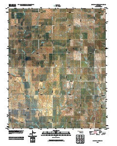 Marshall West Oklahoma Historical topographic map, 1:24000 scale, 7.5 X 7.5 Minute, Year 2010