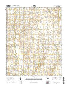 Marshall West Oklahoma Current topographic map, 1:24000 scale, 7.5 X 7.5 Minute, Year 2016