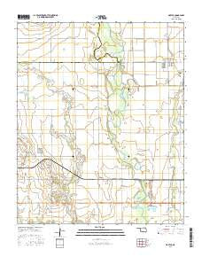 Martha Oklahoma Current topographic map, 1:24000 scale, 7.5 X 7.5 Minute, Year 2016