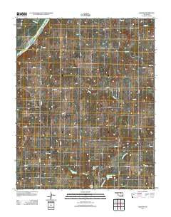 Masham Oklahoma Historical topographic map, 1:24000 scale, 7.5 X 7.5 Minute, Year 2012