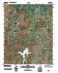 Mason Oklahoma Historical topographic map, 1:24000 scale, 7.5 X 7.5 Minute, Year 2010