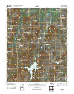 Mason Oklahoma Historical topographic map, 1:24000 scale, 7.5 X 7.5 Minute, Year 2012