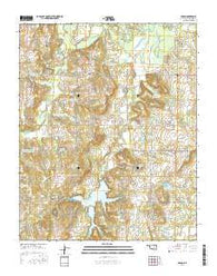 Mason Oklahoma Current topographic map, 1:24000 scale, 7.5 X 7.5 Minute, Year 2016