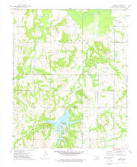 Mason Oklahoma Historical topographic map, 1:24000 scale, 7.5 X 7.5 Minute, Year 1973